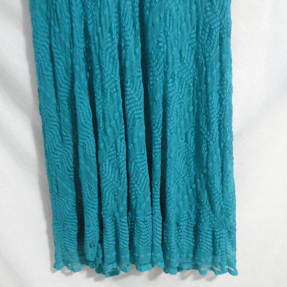 RABBIT RABBIT RABBIT DESIGNS | size 12 | Lined Short Sleeve Turquoise Dress - Picture 14 of 16